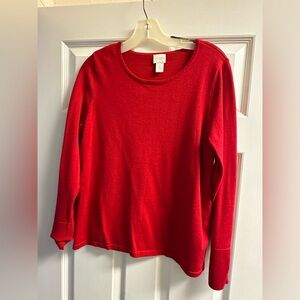 Red Women's sweater Chico’s size 1